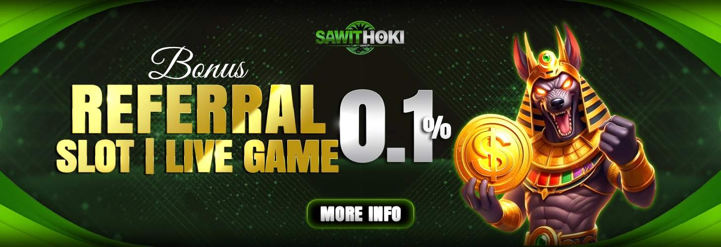 PROMO BONUS REFERRAL SLOTGAME & LIVEGAME 0.1%